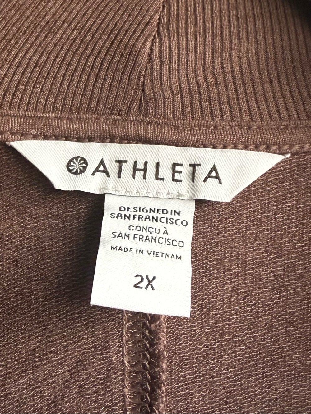 Athleta Womens Plum Pranayama Restore Wrap Athleisure Open Cardigan Size 2X - Picture 5 of 5